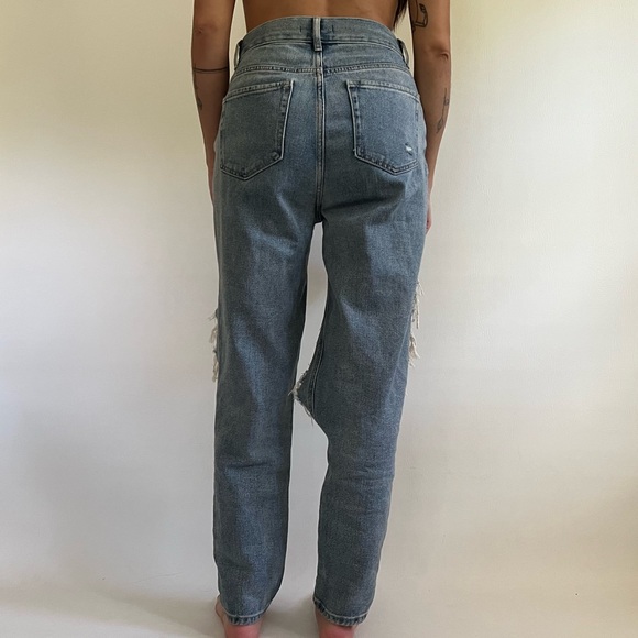 PacSun Ultra High Rise Slim Destroyed Denim Jeans - Picture 3 of 8